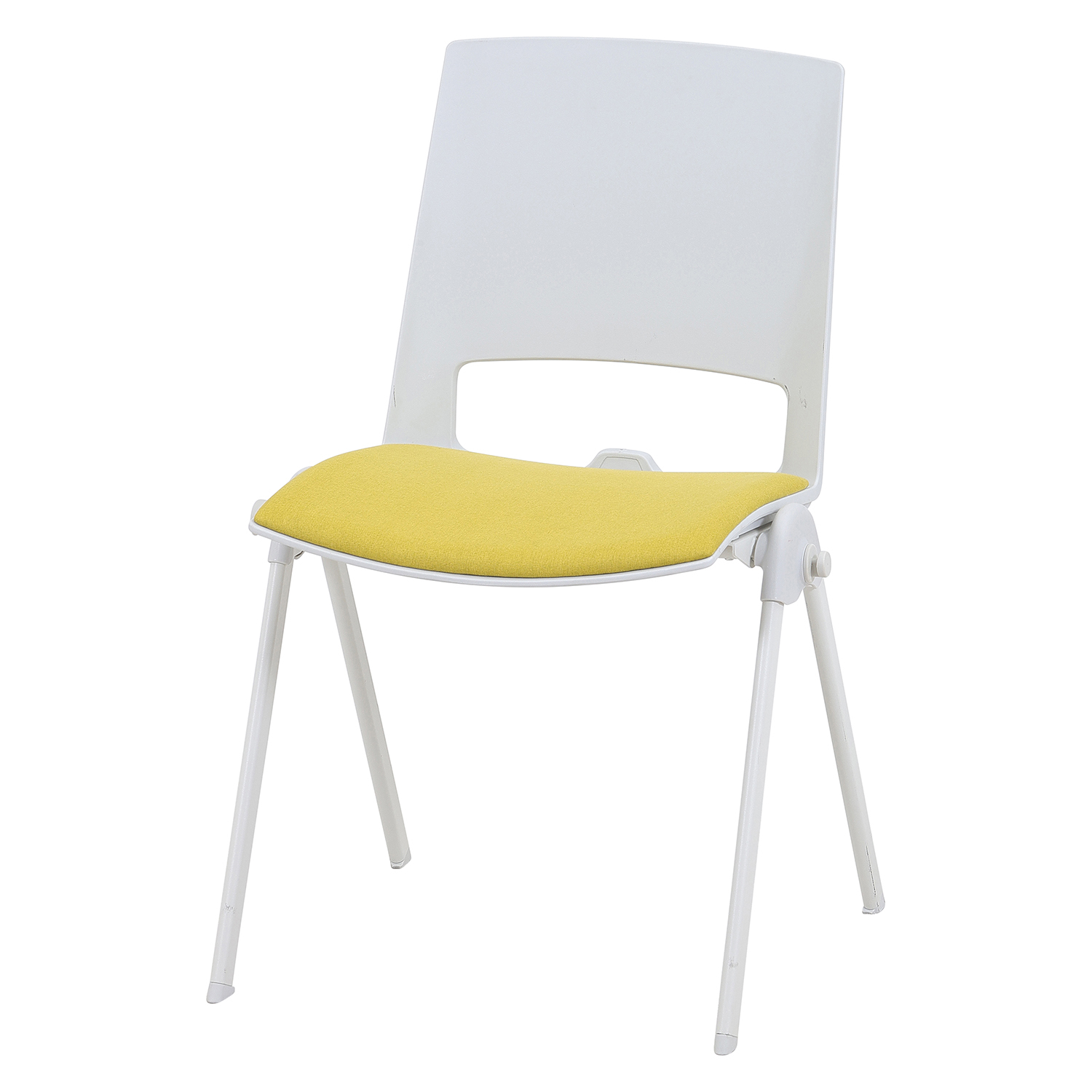 横連結できるチェア　ＬＩＮＫ　ＷＨ×ＹＥ