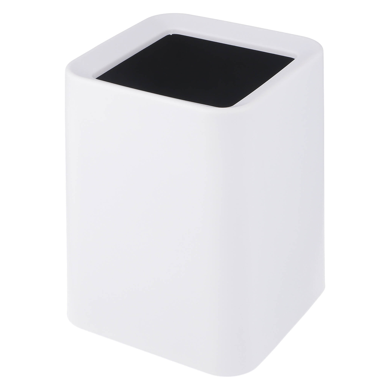 袋が隠せるゴミ箱　角形　８Ｌ　ＷＨ