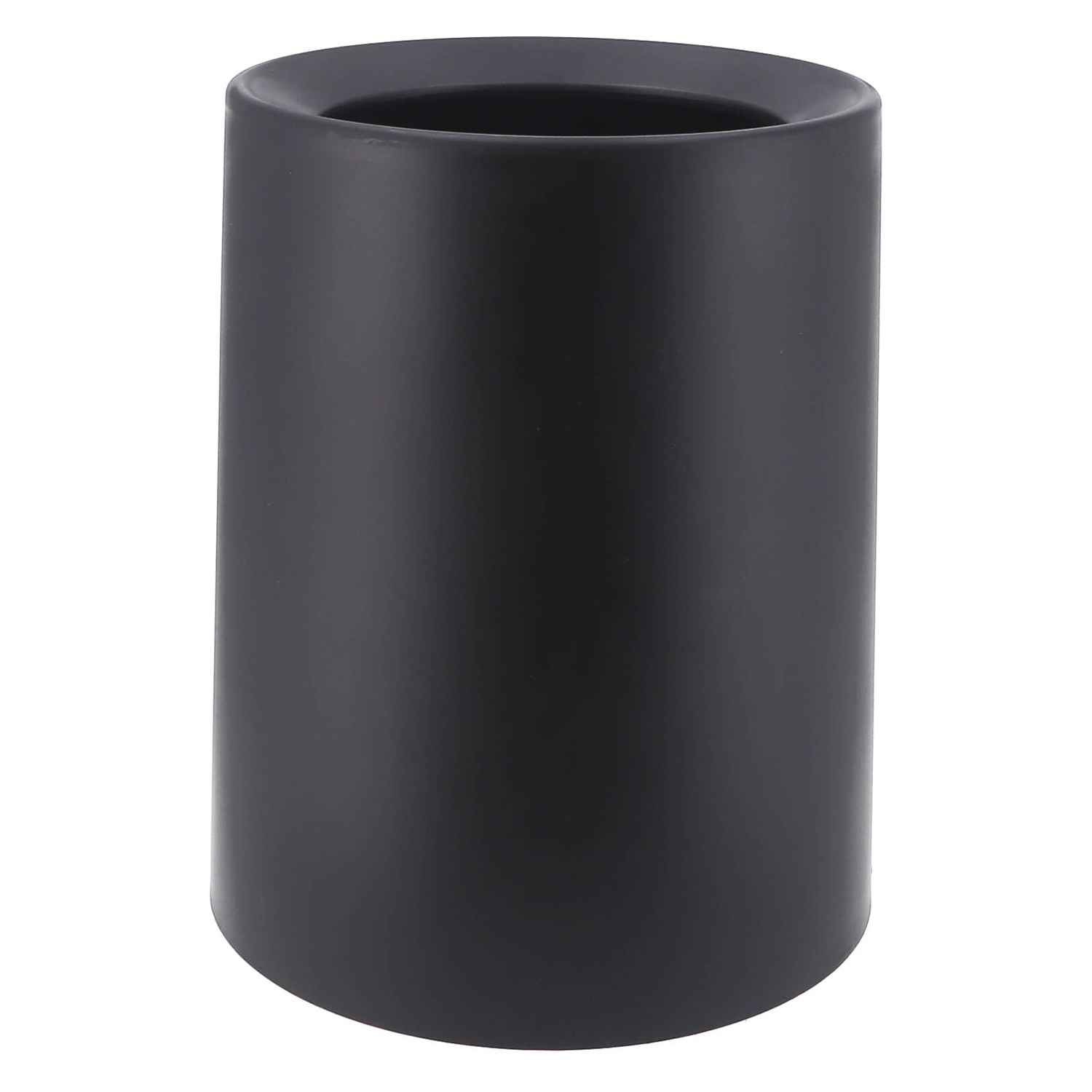 袋が隠せるゴミ箱　丸型　６Ｌ　ＢＫ