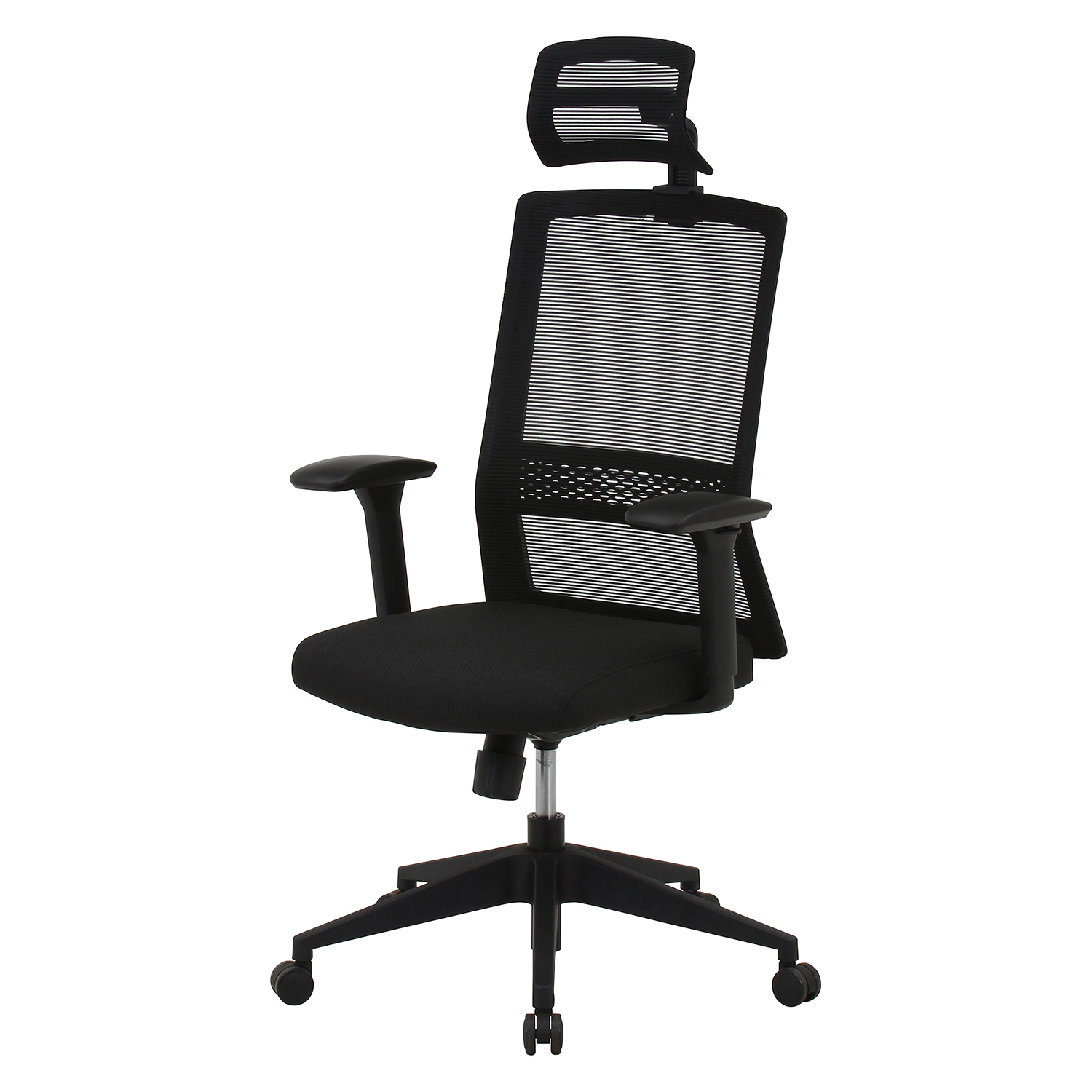 ヘッド付きハイバックチェア　マスターⅣ　ＢＫ