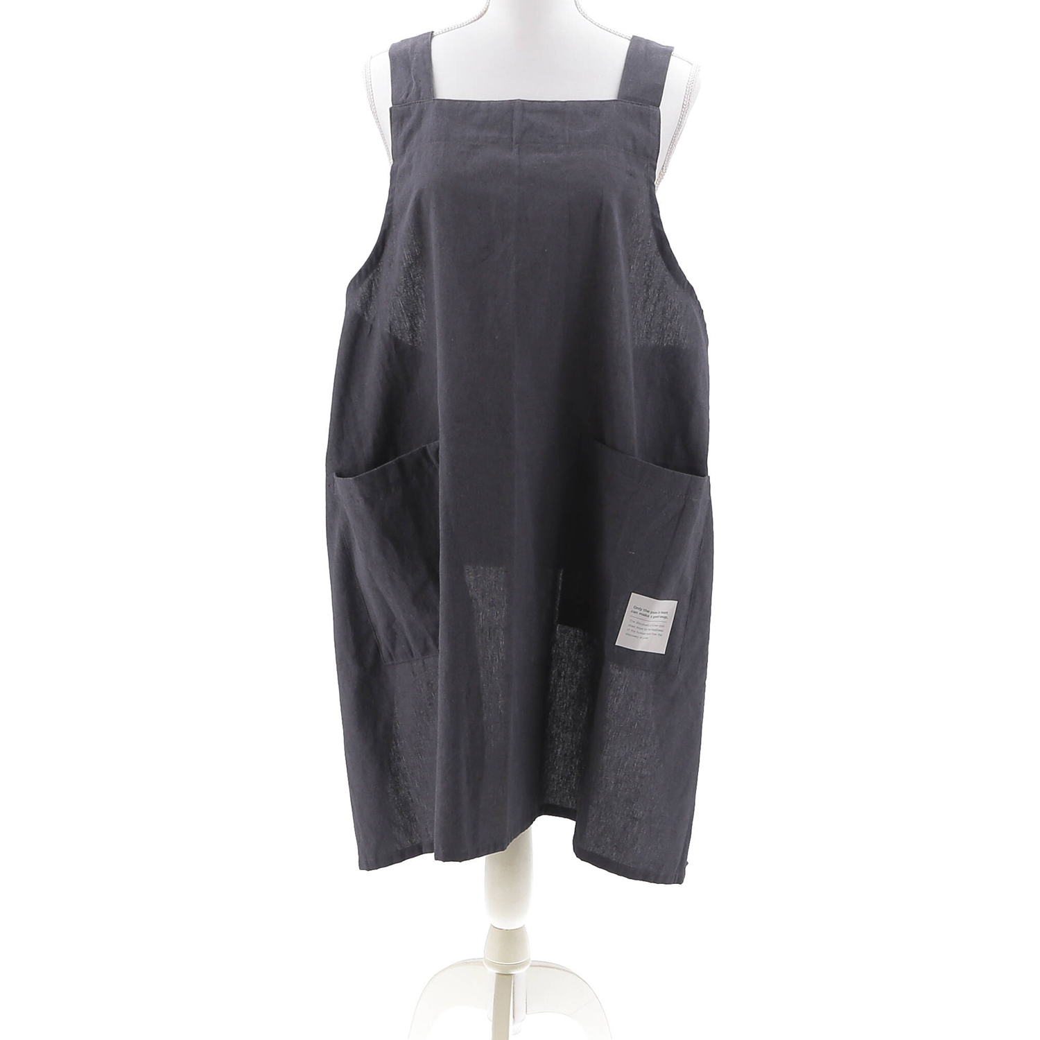 クロスエプロン　グレー