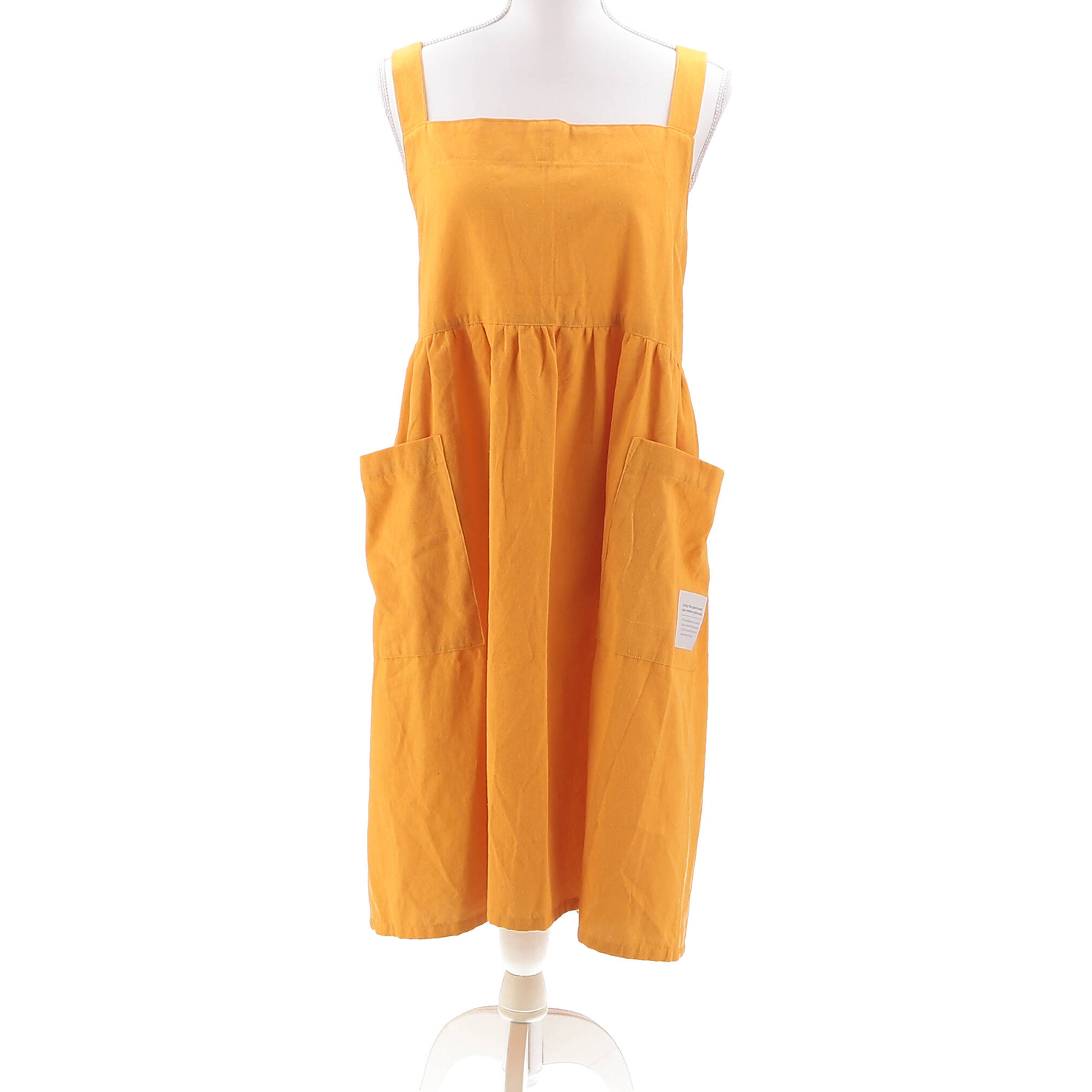 ギャザーエプロン　イエロー