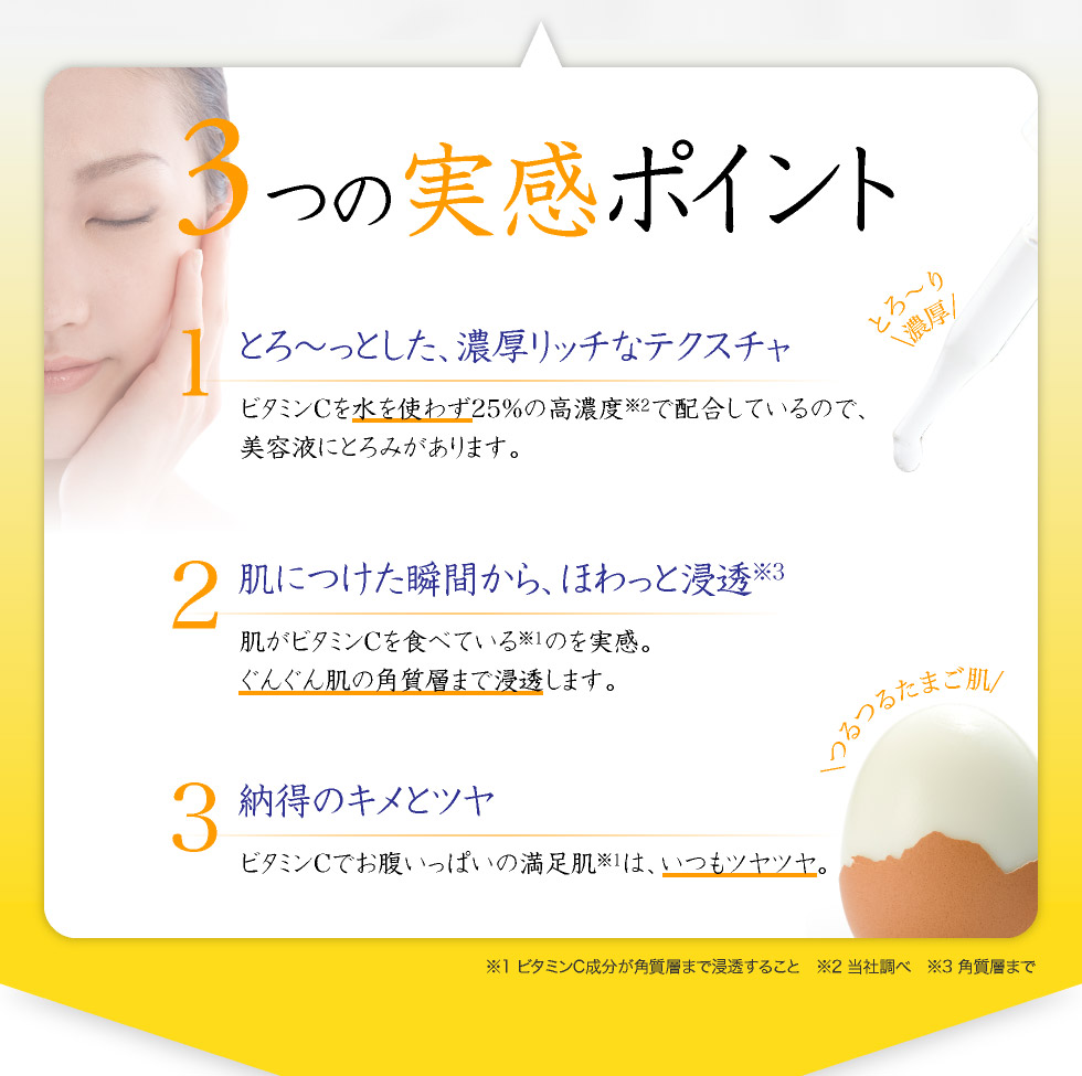 3つの実感ポイント